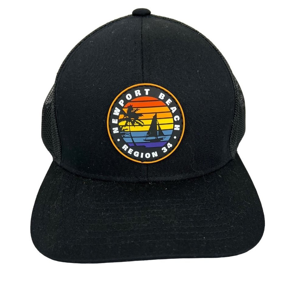NEW Port Beach Pacific region 34 adjustable Snap back trucker cap